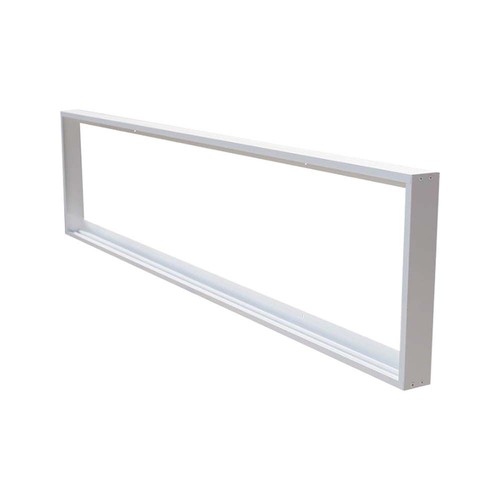 Cadre saillie 120x30 pour panneau LED - Blanc, 295 x 1195 mm, pour montage direct au plafond