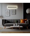 Applique murale LED linéaire 141cm Anthracite 23W, RA90 - IP65, 2875lm, 4000K