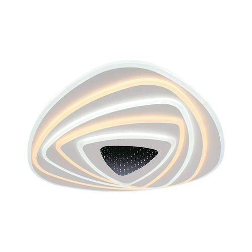 Plafonnier Designer 3D 120W - 51x50cm, dimmable, 3-en-1 CCT, télécommande incl.