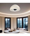 Plafonnier Designer 3D 120W - 51x50cm, dimmable, 3-en-1 CCT, télécommande incl.