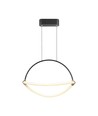 Suspension LED 12W - Ø40cm, noir, câble 1,5m, source lumineuse incluse