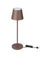 Lampe de table LED 1,5W - Tactile, Dimmable, 3000K, IP54, Boîtier Couleur Corten Sable