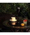 Lampe de table LED 1,5W, rechargeable - 3000K, IP54, tactile dimmable, noir sablé, incl. charge sans fil