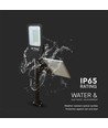 Lampadaire LED hybride 50W avec panneau solaire - 4000lm, IP65, 4000K, batterie 50.000mAh