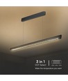 Lampe suspendue linéaire LED 36W - Lentille Samsung, type 3i1, noir