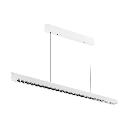 Réglette LED 36W suspendue - 3-en-1 CCT, Samsung LED, 120cm, noir/blanc, avec kit de suspension