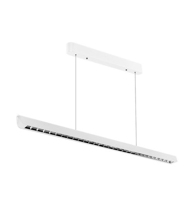 Réglette LED 36W suspendue - 3-en-1 CCT, Samsung LED, 120cm, noir/blanc, avec kit de suspension