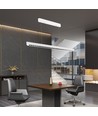 Réglette LED 36W suspendue - 3-en-1 CCT, Samsung LED, 120cm, noir/blanc, avec kit de suspension