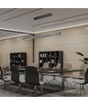 Suspension LED linéaire 36W avec Samsung LED - Gris mat, 120cm, CCT, 3-en-1 couleur, IP20