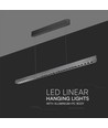 Suspension LED linéaire 36W avec Samsung LED - Gris mat, 120cm, CCT, 3-en-1 couleur, IP20