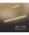 Réglette LED 36W suspendue - 2880lm, CCT, gris, avec kit de suspension