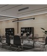 Luminaire LED linéaire suspendu 36W - CCT, noir, 2880lm, avec kit de suspension