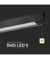 Luminaire LED linéaire suspendu 36W - CCT, noir, 2880lm, avec kit de suspension