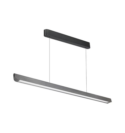 Luminaire LED linéaire suspendu 36W, 3IN1 CCT - 2880lm, gris mat, Samsung LED, avec kit de suspension
