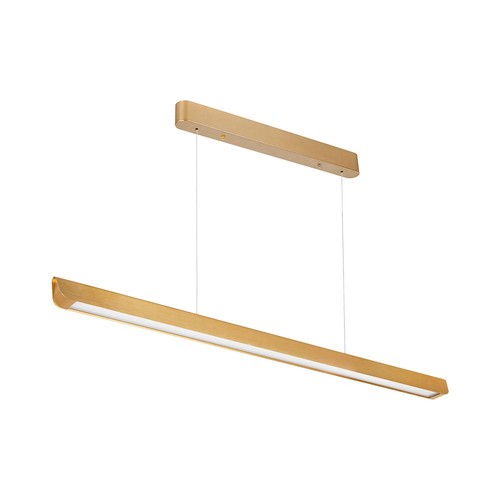 Suspension Linéaire 36W - LED Samsung, Diffuseur Plaque 3en1, Or