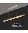 Suspension Linéaire 36W - LED Samsung, Diffuseur Plaque 3en1, Or