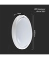 Plafonnier LED 60W avec télécommande - Ø49,2cm, dimmable, 3-en-1 CCT, 100lm/W, fonction veilleuse