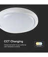 Plafonnier LED 60W avec télécommande - Ø49,2cm, dimmable, 3-en-1 CCT, 100lm/W, fonction veilleuse