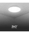 Plafonnier LED designer 60W avec télécommande - 6000lm, dimmable, 3-en-1 CCT, diffuseur blanc