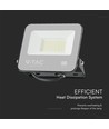 Projecteur LED 30W, Samsung LED chip - Noir, 3000K, 1m de câble, IP65 extérieur