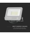 Projecteur LED 30W, Samsung LED chip - Noir, 3000K, 1m de câble, IP65 extérieur