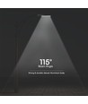 Lampadaire LED 150W avec Samsung chip - 135lm/W, IP65, 6500K, PRO Series