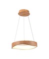 Suspension LED 18W design bois - 2100lm, Ø40cm, 3000K, source lumineuse incl.