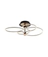 Suspension designer LED 36W - 4150lm, 3000K, or et noir, plafonnier