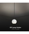 Suspension LED design - blanc, avec douille G9