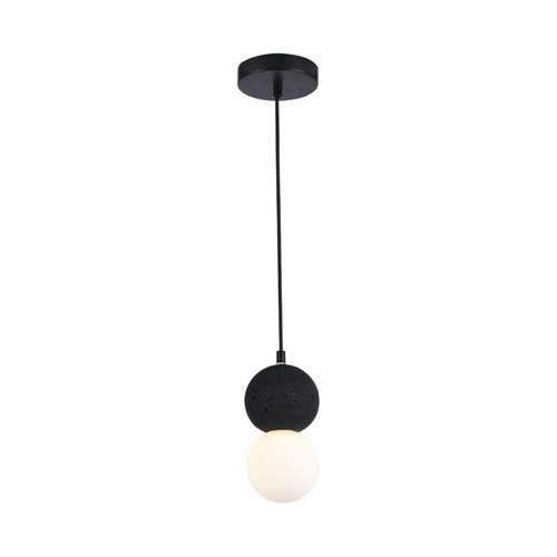 Suspension LED Design G9 - Noir + Boîtier Blanc