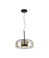 Suspension designer 6W - Ø35cm, 750lm, 3000K, métal et verre, plafonnier d'intérieur