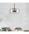 Suspension designer 6W - Ø35cm, 750lm, 3000K, métal et verre, plafonnier d'intérieur