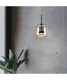 Suspension LED Designer 6W - 750lm, métal et verre, Ø23cm, réglable en hauteur, source lumineuse incluse