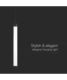 Suspension LED Designer 5W - 600lm, Métal + Verre, Ø5,5cm, source lumineuse incluse