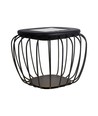 Lampe de jardin/table Solara designer 1W - Solaire, IP44, noir, forme lanterne, 3000K+6000K, source lumineuse incluse