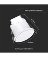 Détecteur de présence réel - rayon 3M, IP54, boîtier blanc
