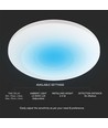 Détecteur de présence 360° pour plafond - IP65, portée 3m, blanc, minuterie et lux réglables