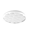 Plafonnier Designer Domelight 60W - Ø49cm, 6000lm, dimmable, télécommande incluse, diffuseur nid d'abeille