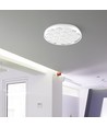 Plafonnier Designer Domelight 60W - Ø49cm, 6000lm, dimmable, télécommande incluse, diffuseur nid d'abeille