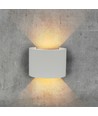 Applique murale LED 5W avec éclairage haut/bas - IP65 extérieur, gris, rond, 4000K, incl. source lumineuse