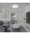Plafonnier LED Designer Dome 40W - 4000lm, 3-en-1 CCT, dimmable, incl. télécommande, motif floral