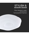 Plafonnier LED Designer Dome 40W - 4000lm, 3-en-1 CCT, dimmable, incl. télécommande, motif floral