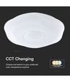 Plafonnier LED Designer Dome 40W - 4000lm, 3-en-1 CCT, dimmable, incl. télécommande, motif floral
