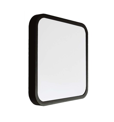 Plafonnier LED 24W avec puce Samsung, carré - 2500lm, IP44, bord noir, 6500K