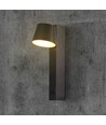 Applique murale LED 8W avec USB - 3000K, 900lm, IP20, noir, orientable, intérieur, source lumineuse incl.