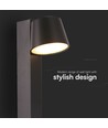 Applique murale LED 8W avec USB - 3000K, 900lm, IP20, noir, orientable, intérieur, source lumineuse incl.