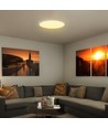 Plafonnier LED 36W avec puce Samsung - Ø35cm, IP44, bord blanc, 3820lm