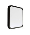 Plafonnier LED 48W, 42x42cm - 4000K, IP44, bord noir, carré, 5160lm