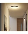 Plafonnier LED 24W avec Samsung LED chip - Rond, bord noir, IP44, Ø29,5cm, 5 ans de garantie