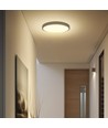 Plafonnier LED 36W - IP44, Ø35cm, bord noir, puce LED Samsung